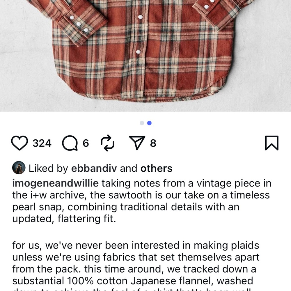 Imogene + Willie Sawtooth Pearl Shirt size XXL - Picture 8 of 8